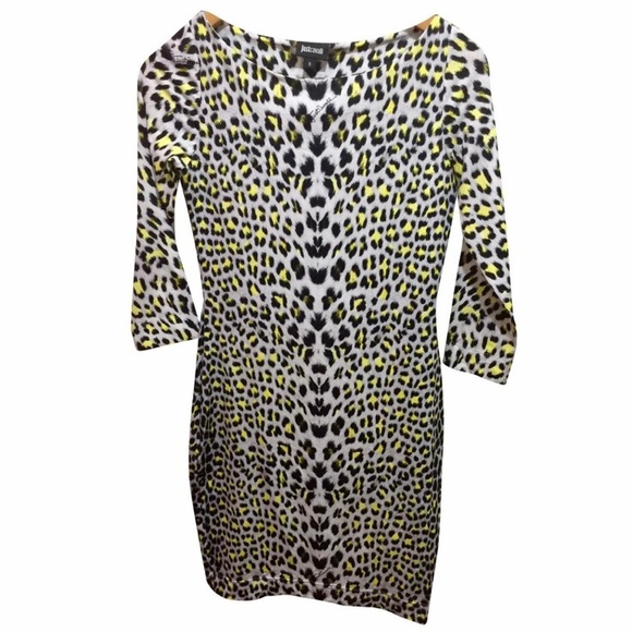 Just Cavalli Leopard Print Midi Dress - Picture 2 of 6